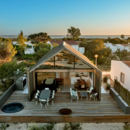 Eye catching_Wood_Cabin_Beach_House_Stands_Tall_on_Portugals_Car Free_Islands